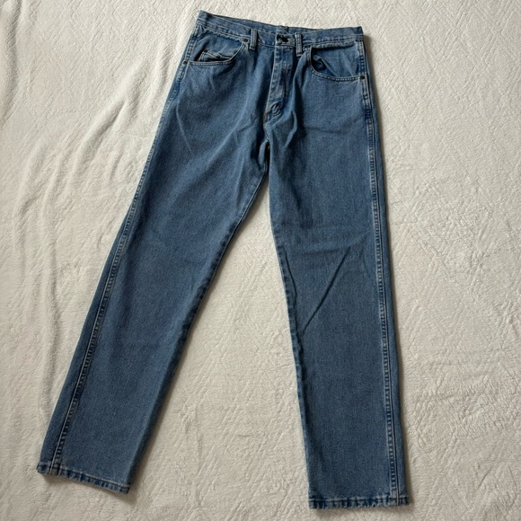 Wrangler Blues Straight Leg Denim Jeans - Picture 1 of 4